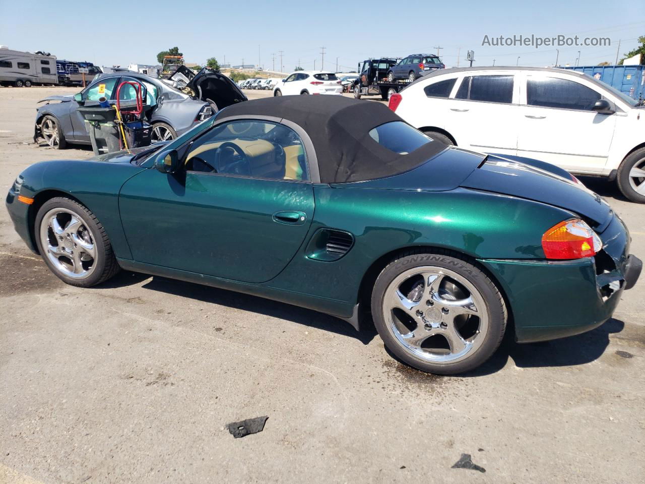 2001 Porsche Boxster  Green vin: WP0CA29811U623300