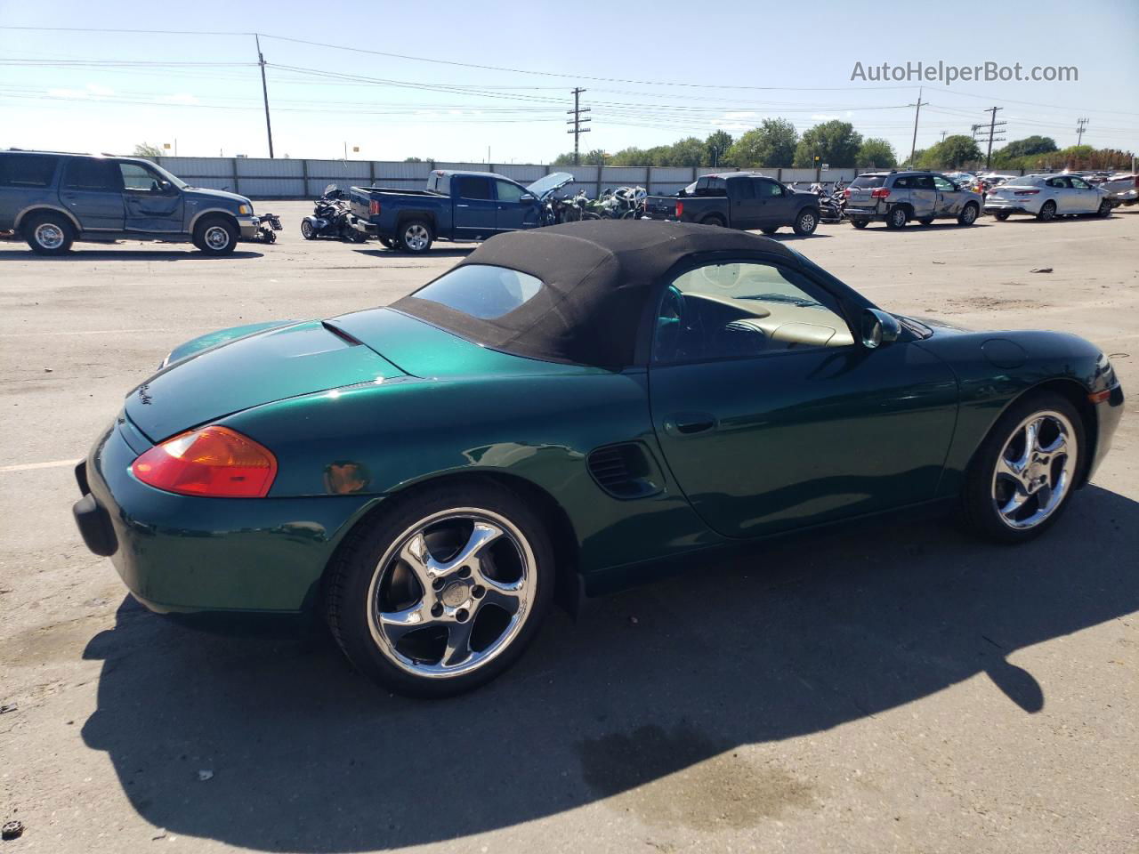 2001 Porsche Boxster  Green vin: WP0CA29811U623300