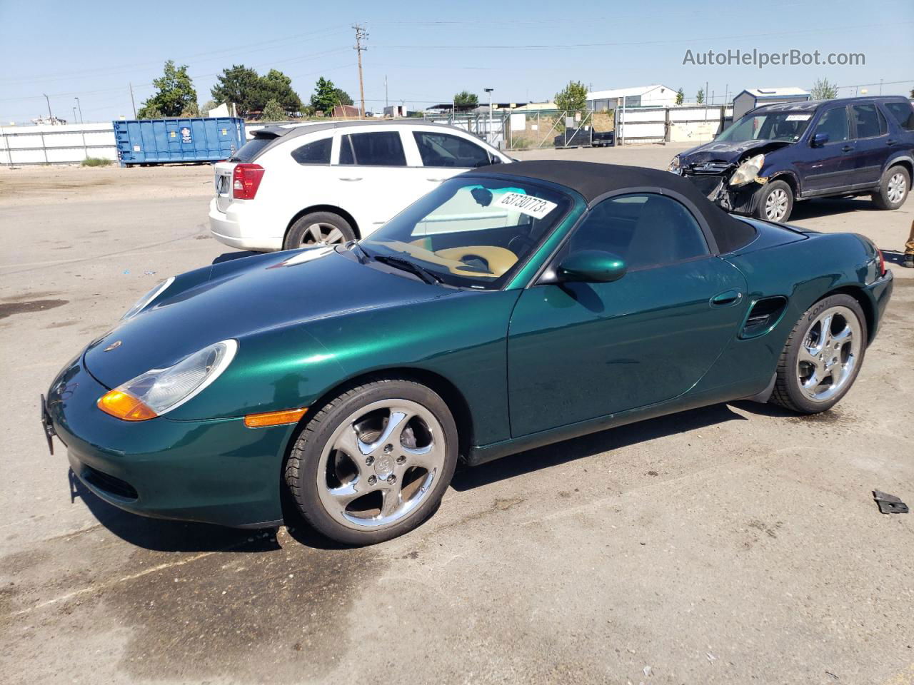 2001 Porsche Boxster  Green vin: WP0CA29811U623300