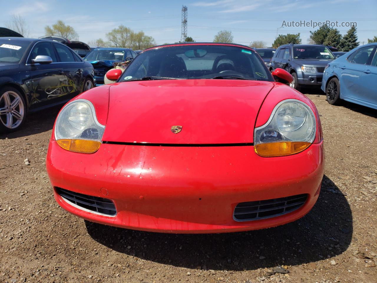 2001 Porsche Boxster  Red vin: WP0CA29821U620518