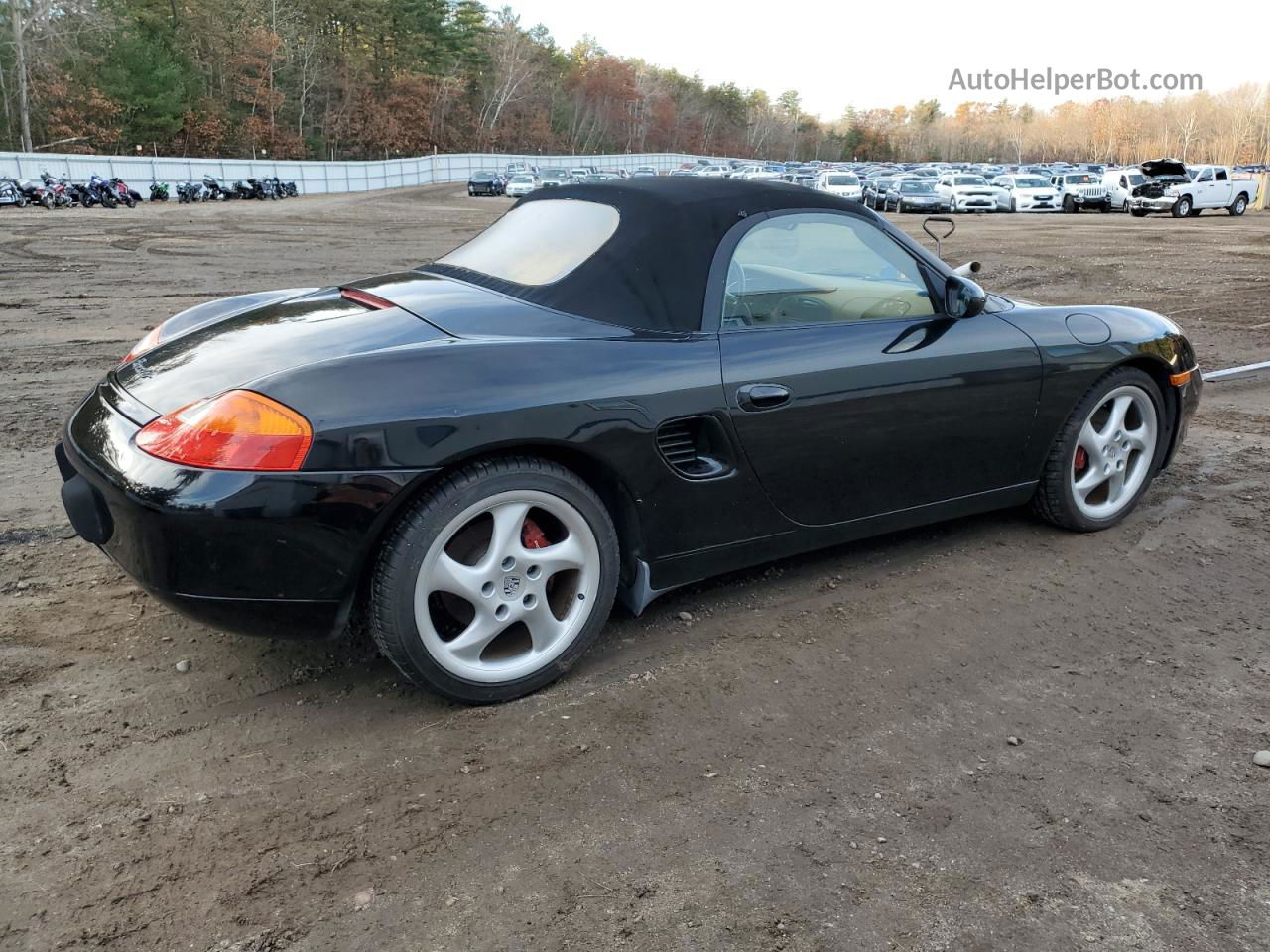 2001 Porsche Boxster  Black vin: WP0CA29821U624990