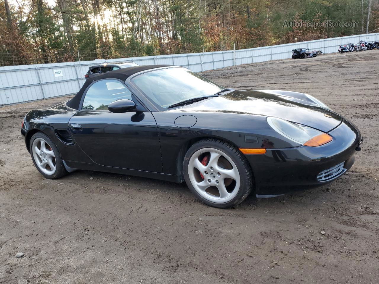 2001 Porsche Boxster  Black vin: WP0CA29821U624990