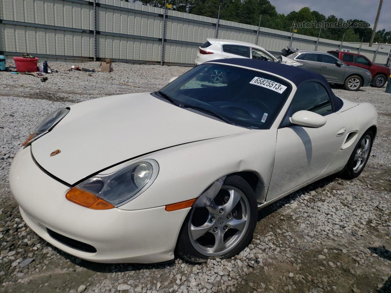 2001 Porsche Boxster  White vin: WP0CA29821U625069