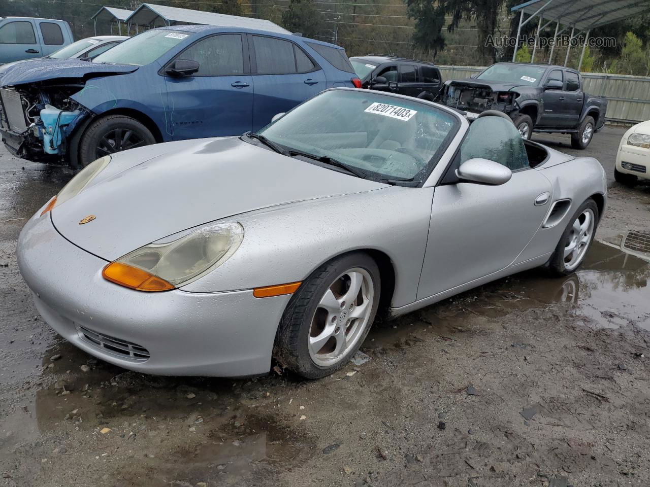 2001 Porsche Boxster  Silver vin: WP0CA29821U626044