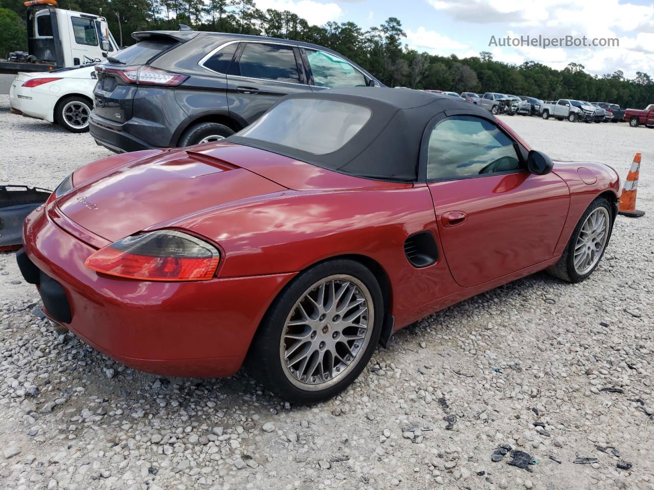 2001 Porsche Boxster  Burgundy vin: WP0CA29831U624237