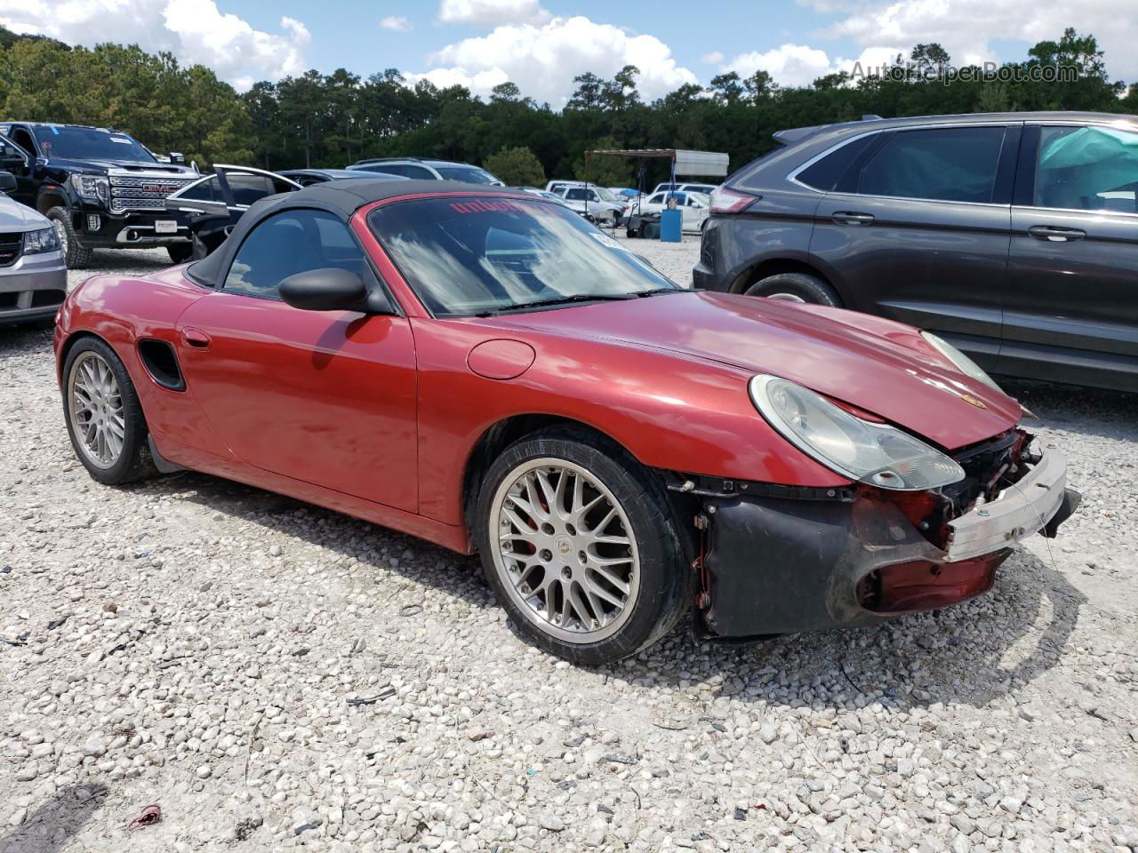 2001 Porsche Boxster  Burgundy vin: WP0CA29831U624237