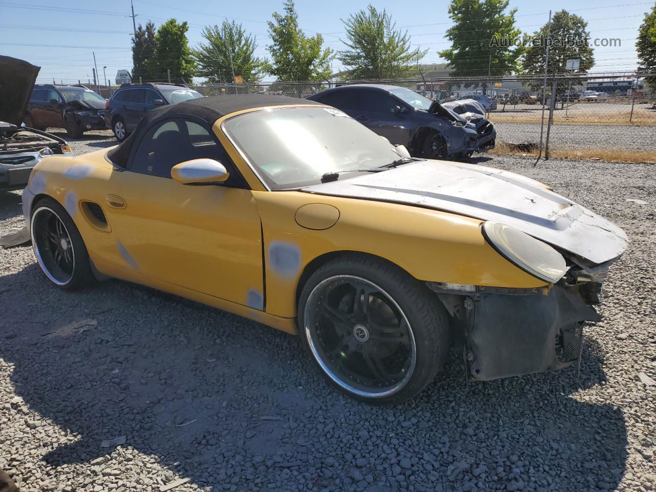 2001 Porsche Boxster  Yellow vin: WP0CA29841U621556