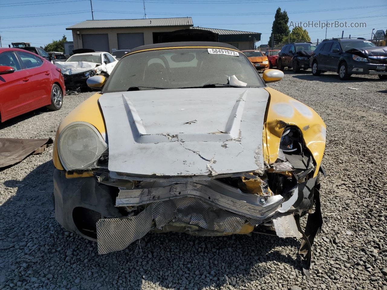 2001 Porsche Boxster  Yellow vin: WP0CA29841U621556