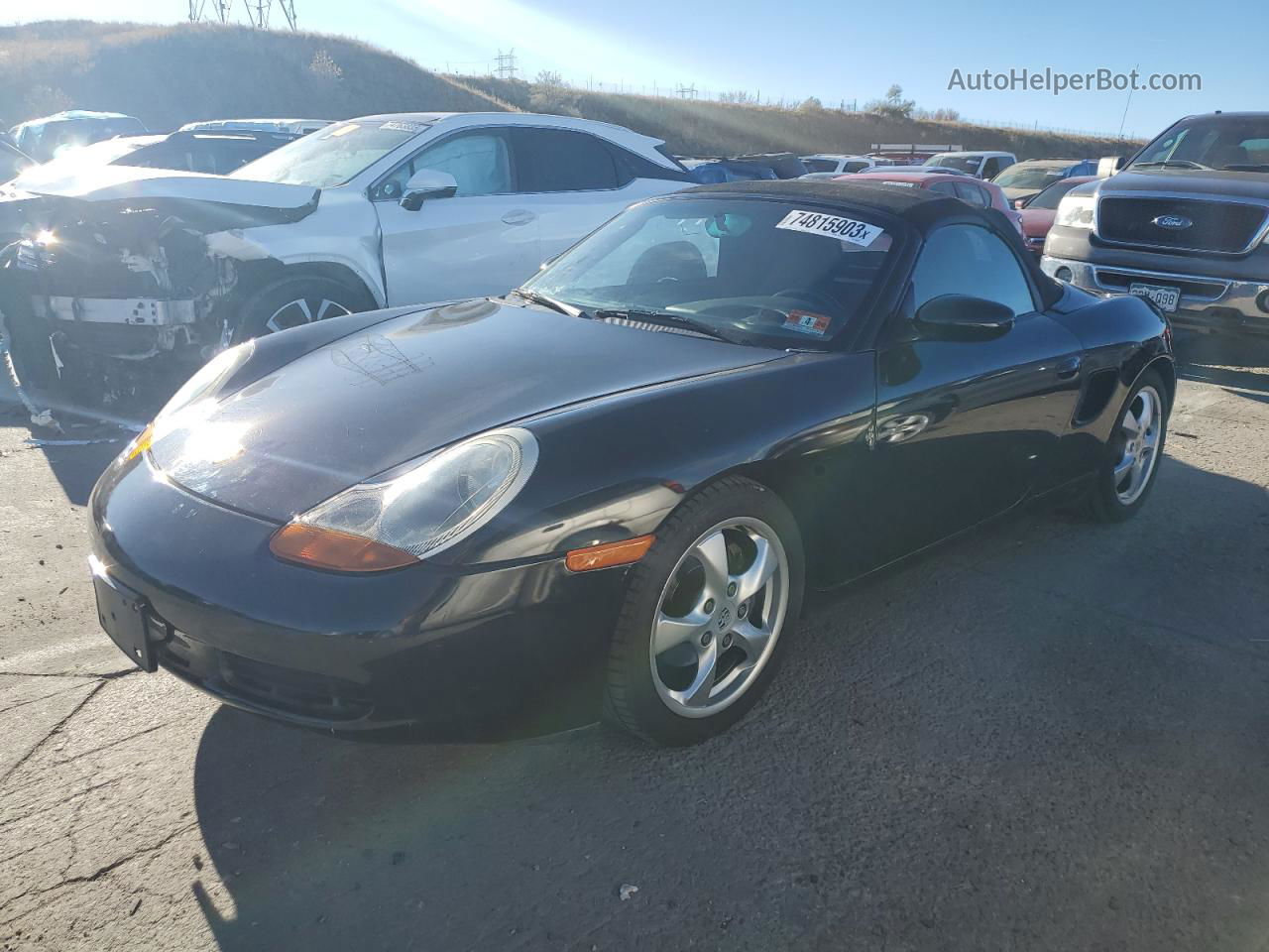 2001 Porsche Boxster  Black vin: WP0CA29841U625140