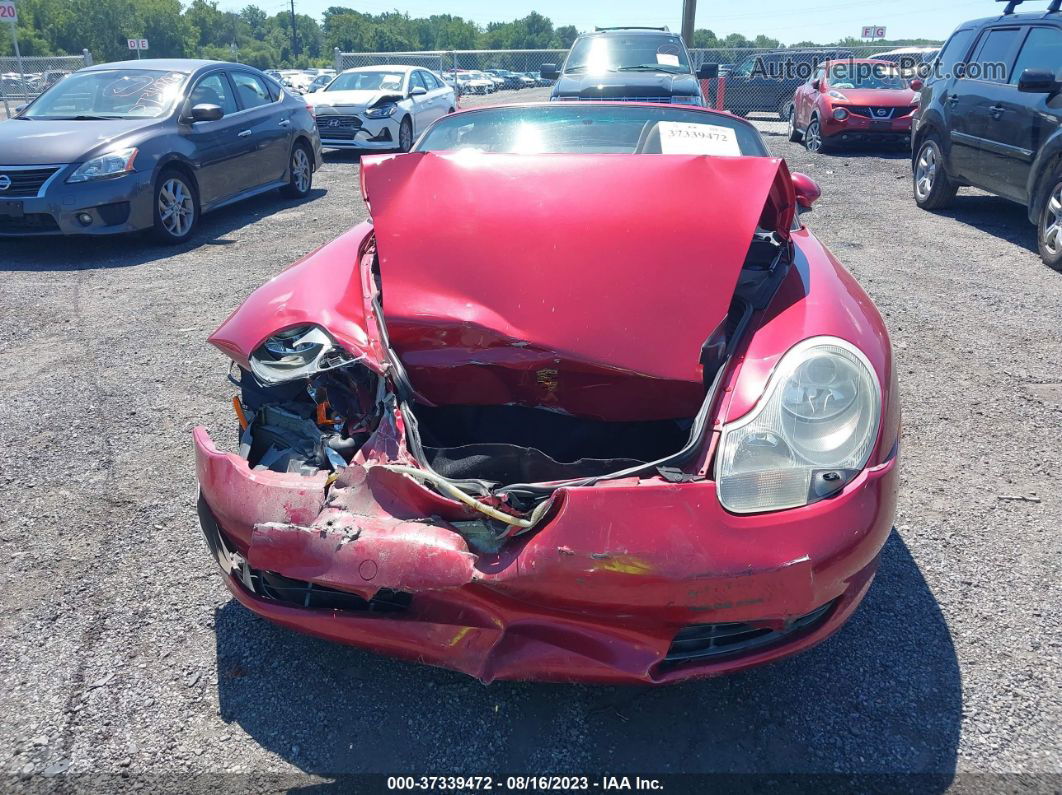 2001 Porsche Boxster   Red vin: WP0CA29861U626869