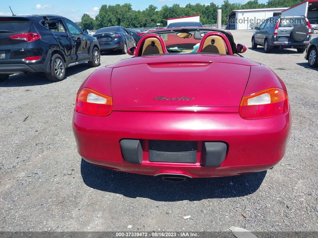 2001 Porsche Boxster   Red vin: WP0CA29861U626869