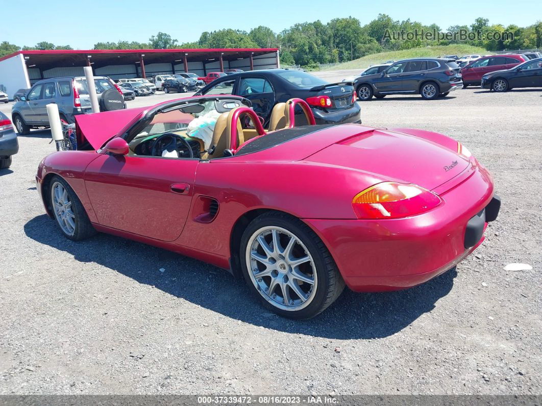 2001 Porsche Boxster   Red vin: WP0CA29861U626869