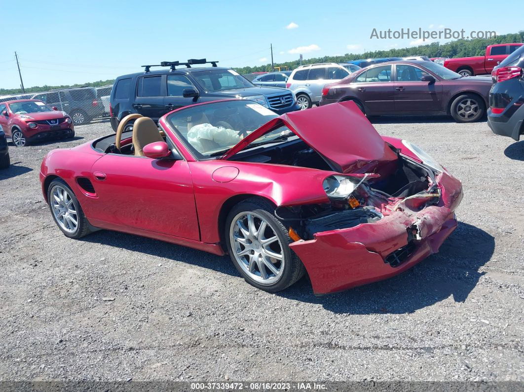 2001 Porsche Boxster   Red vin: WP0CA29861U626869