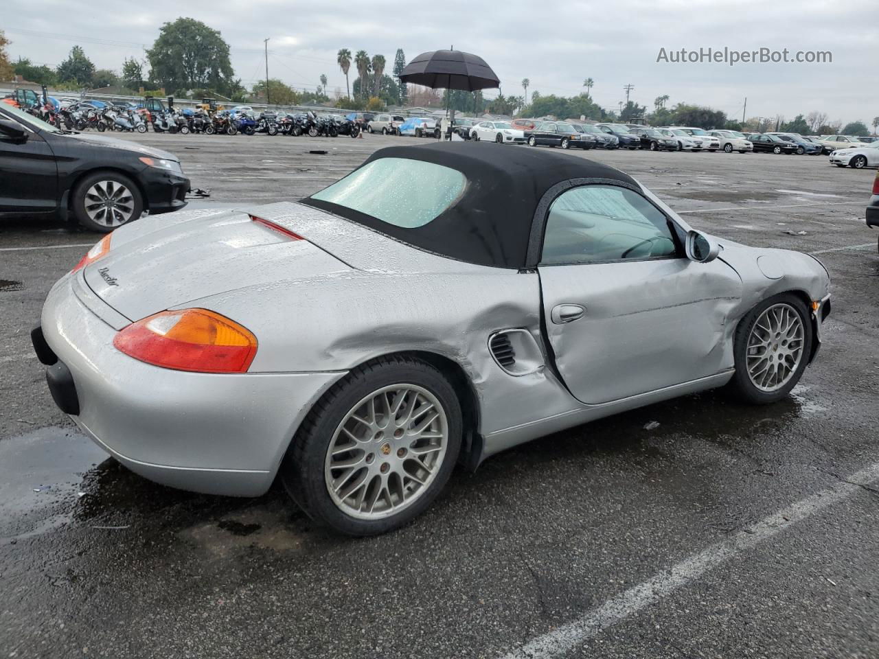 2001 Porsche Boxster  Silver vin: WP0CA29871U620157