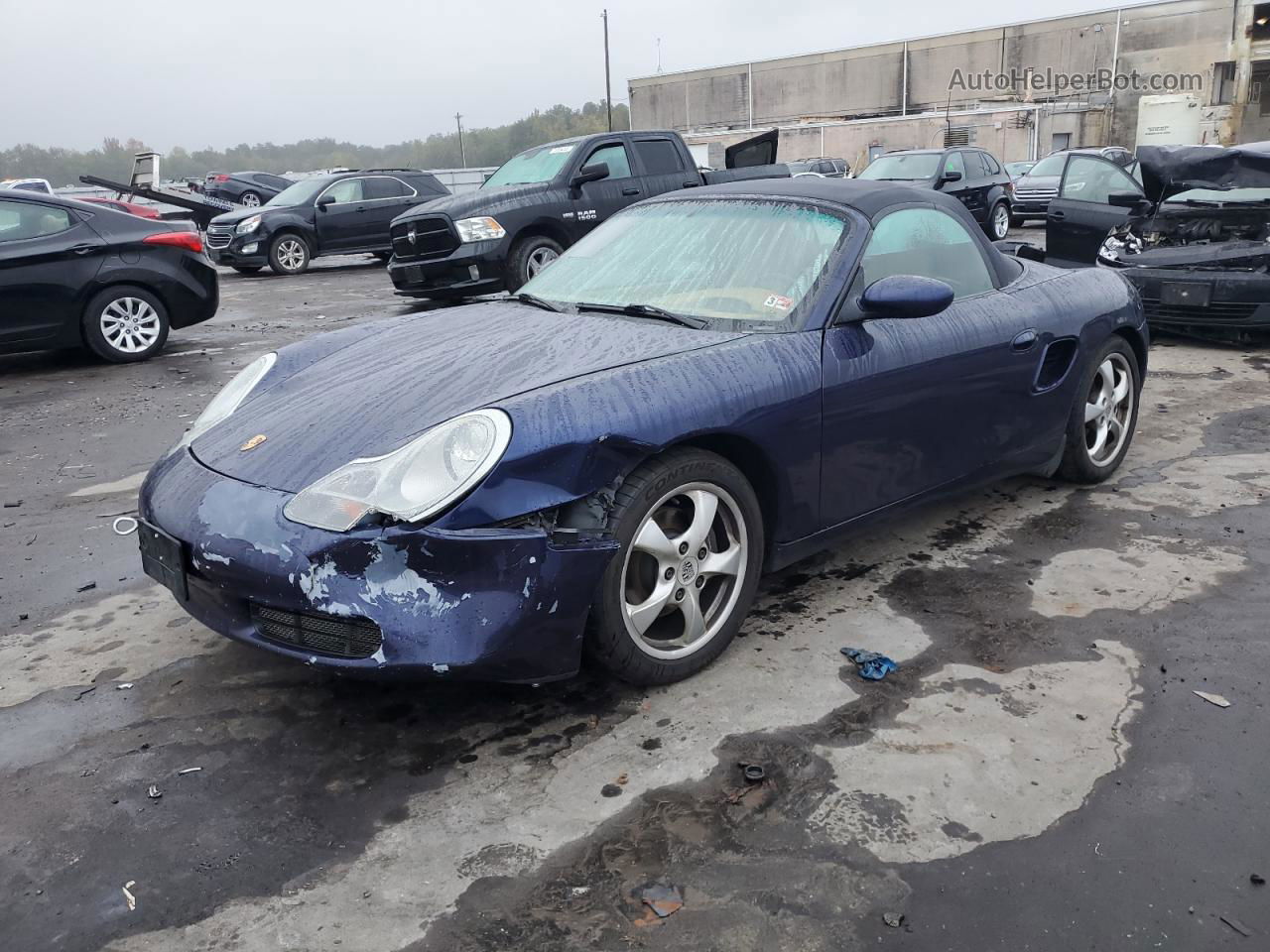 2001 Porsche Boxster  Blue vin: WP0CA29871U623771