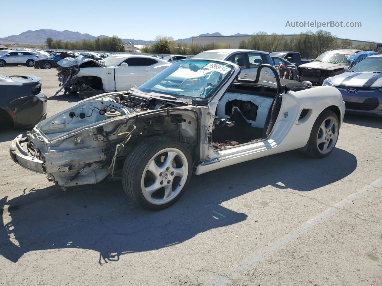 2001 Porsche Boxster  White vin: WP0CA29881U626257