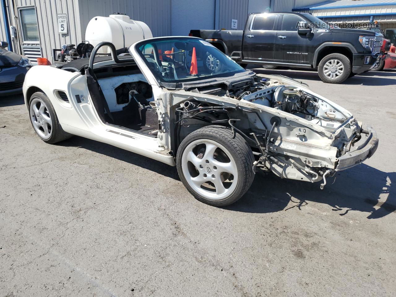 2001 Porsche Boxster  White vin: WP0CA29881U626257