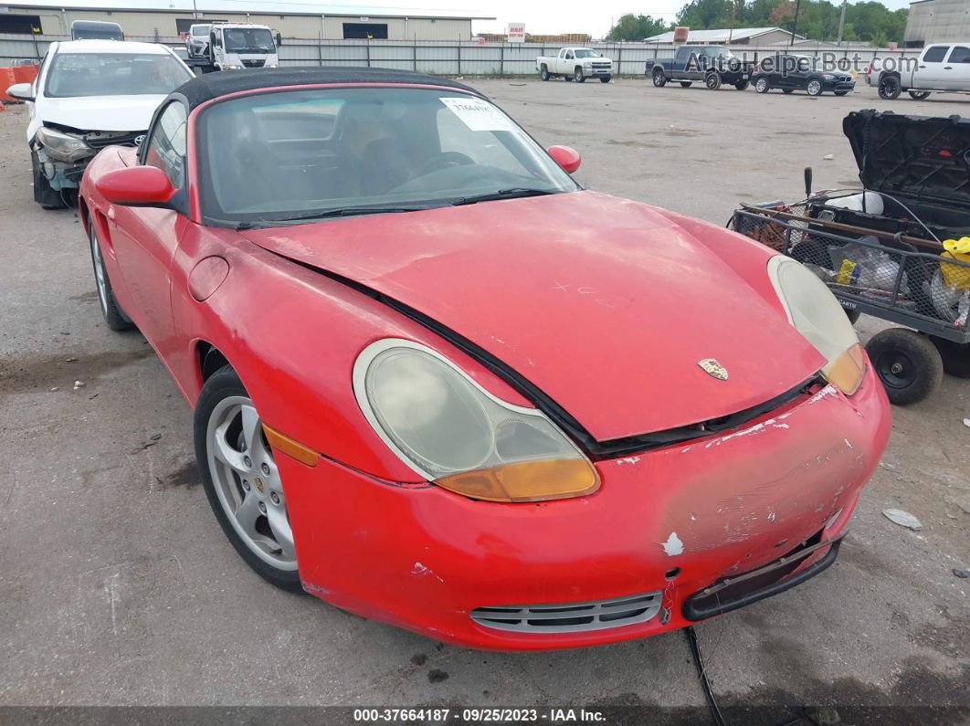 2001 Porsche Boxster   Red vin: WP0CA29881U626288