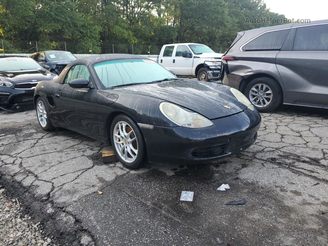 2001 Porsche Boxster  Черный vin: WP0CA29891S620480