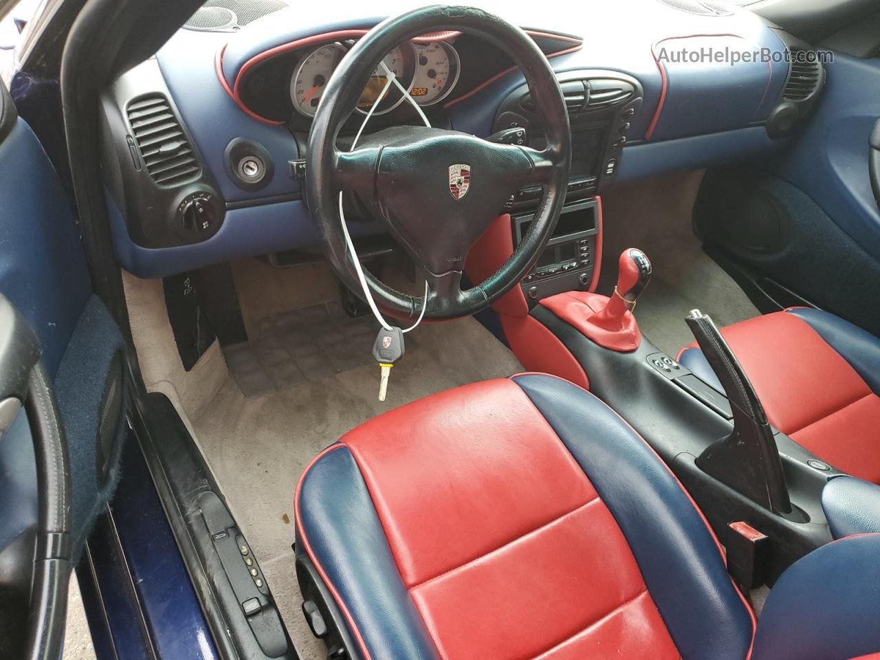 2001 Porsche Boxster  Синий vin: WP0CA29891U621262