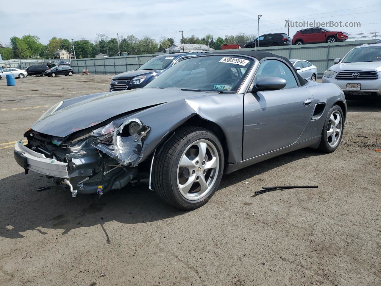 2001 Porsche Boxster  Gray vin: WP0CA29891U625411