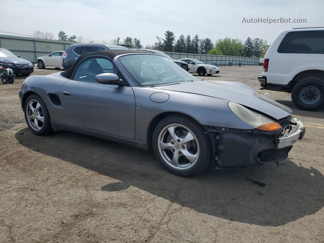 2001 Porsche Boxster  Серый vin: WP0CA29891U625411