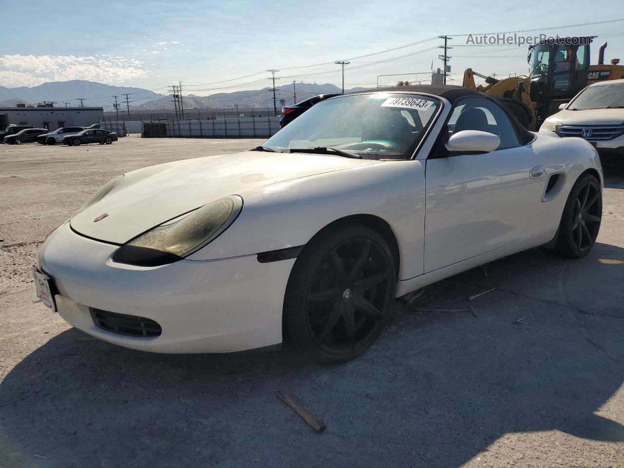 2001 Porsche Boxster  White vin: WP0CA298X1U620752