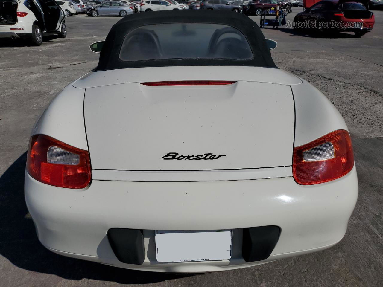 2001 Porsche Boxster  White vin: WP0CA298X1U620752