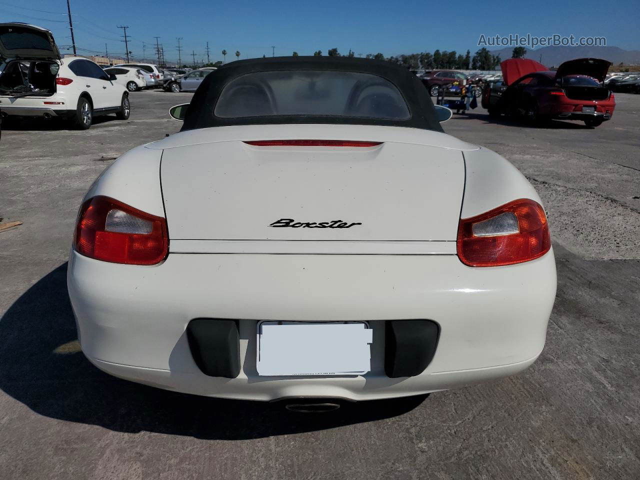 2001 Porsche Boxster  White vin: WP0CA298X1U620752