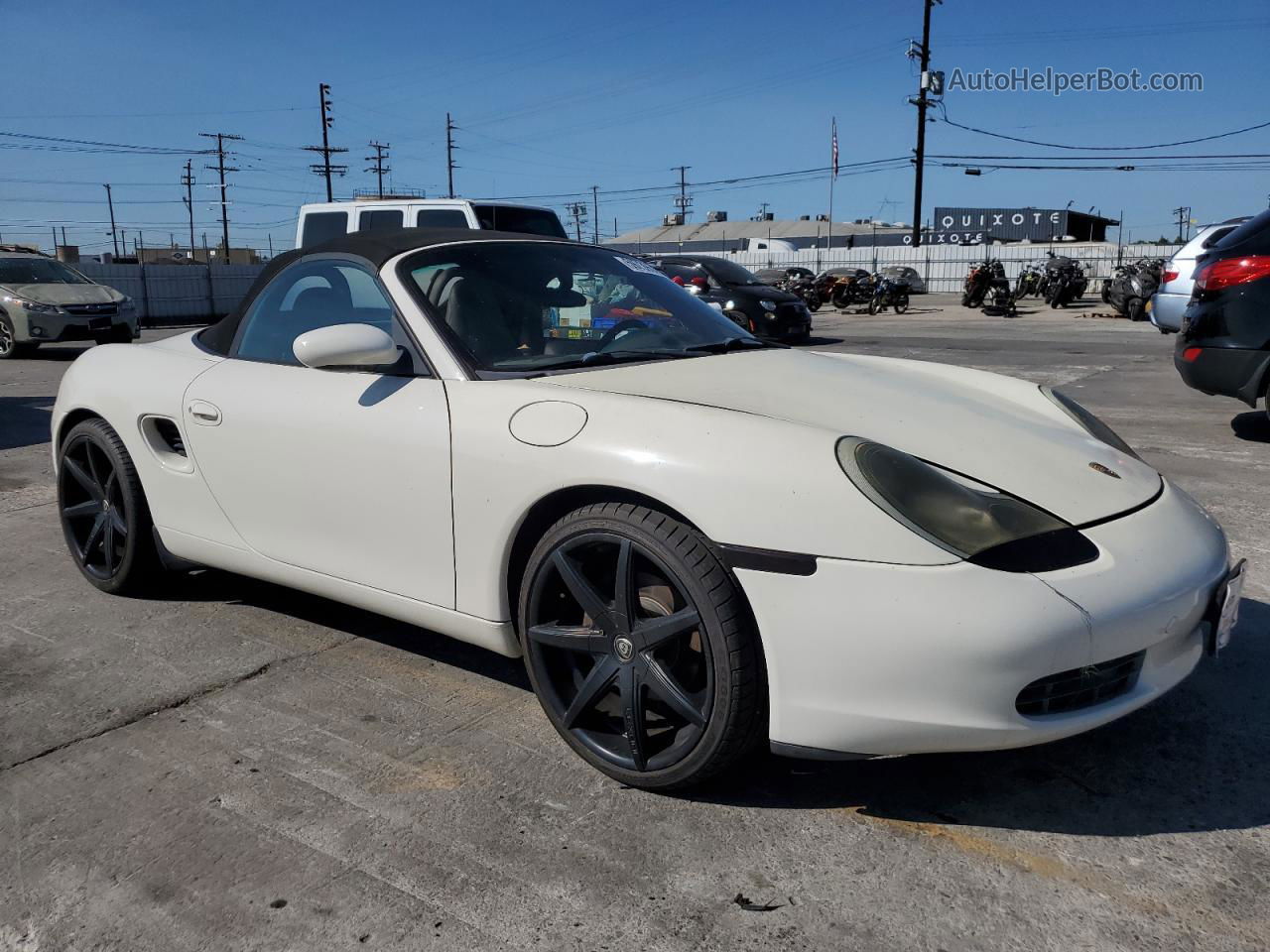 2001 Porsche Boxster  White vin: WP0CA298X1U620752