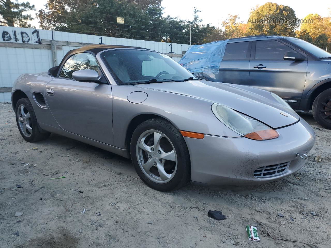 2001 Porsche Boxster  Silver vin: WP0CA298X1U625076