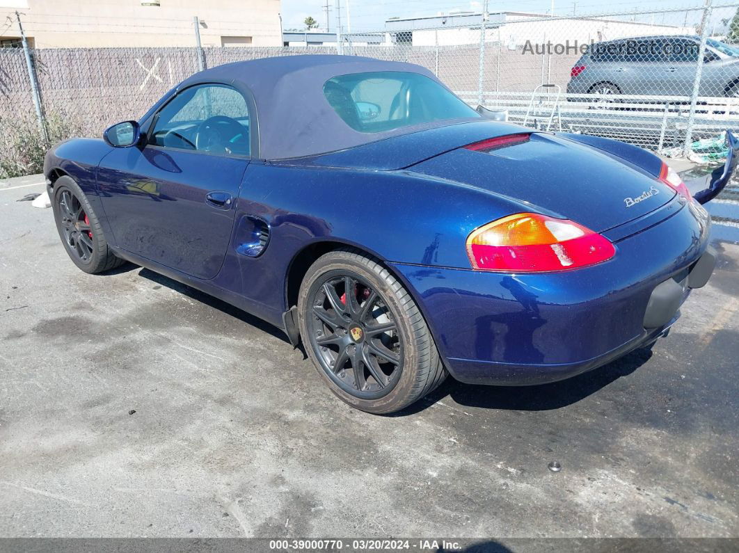 2001 Porsche Boxster S Blue vin: WP0CB29801U660724