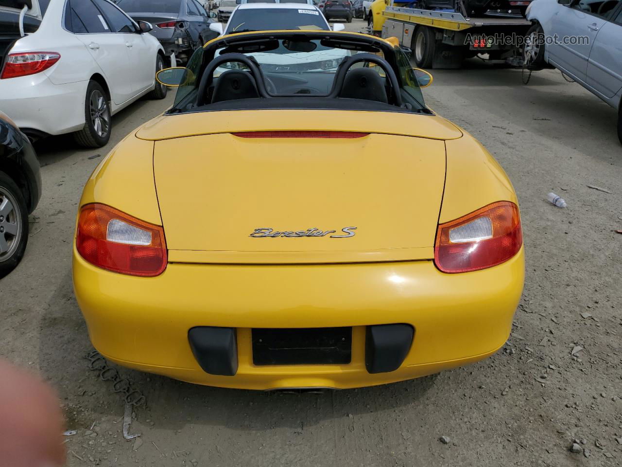 2001 Porsche Boxster S Yellow vin: WP0CB29811U660067