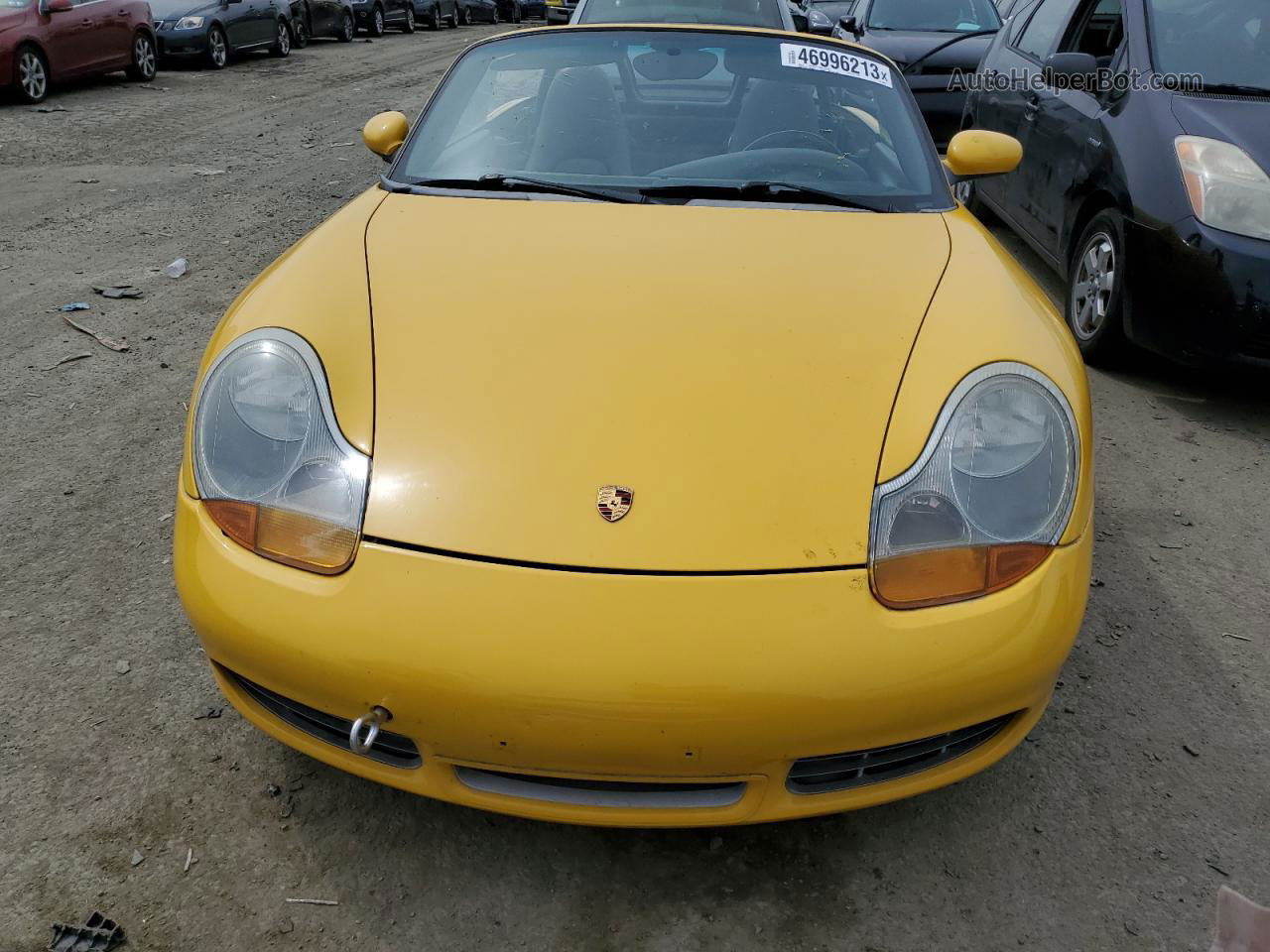 2001 Porsche Boxster S Yellow vin: WP0CB29811U660067