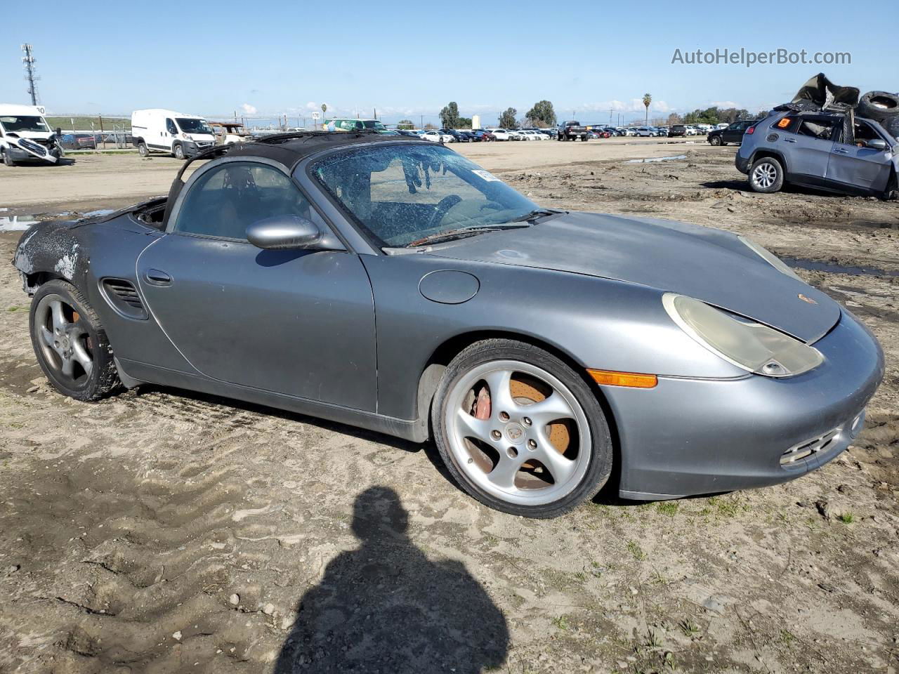 2001 Porsche Boxster S Gray vin: WP0CB29811U664393