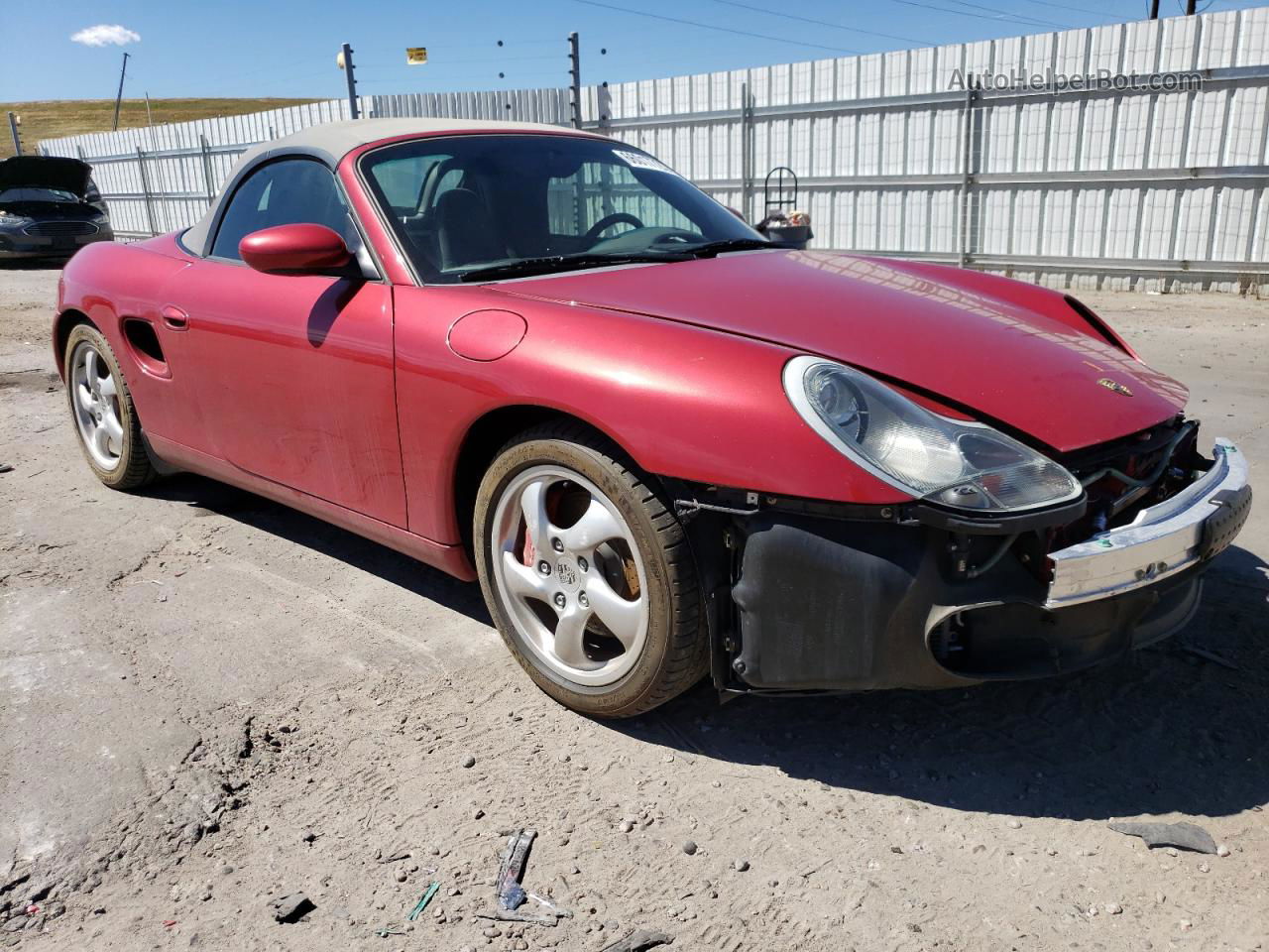 2001 Porsche Boxster S Red vin: WP0CB29851U664042