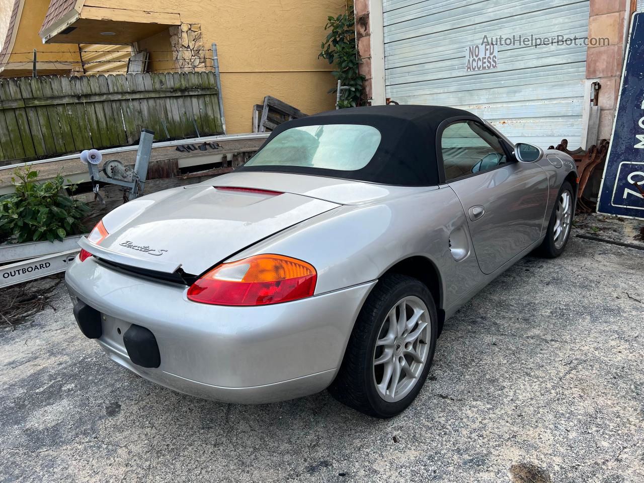 2001 Porsche Boxster S Silver vin: WP0CB29881U664990