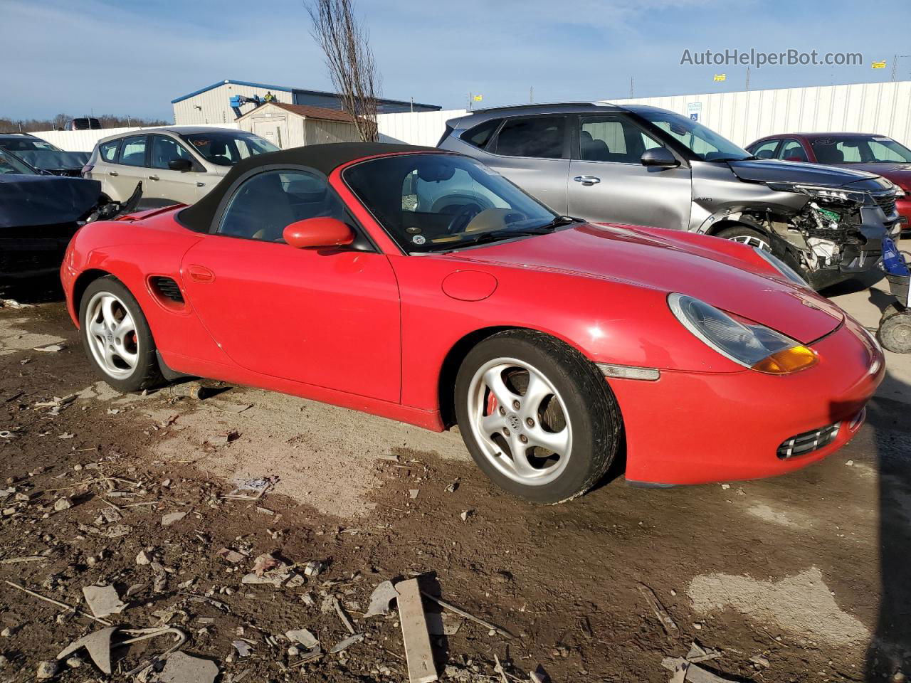 2001 Porsche Boxster S Red vin: WP0CB29891U660639