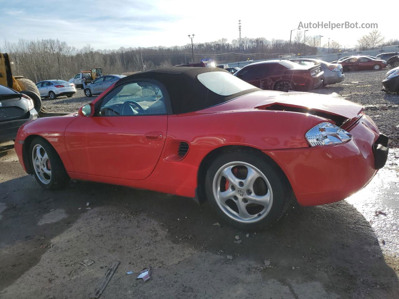 2001 Porsche Boxster S Red vin: WP0CB29891U660639