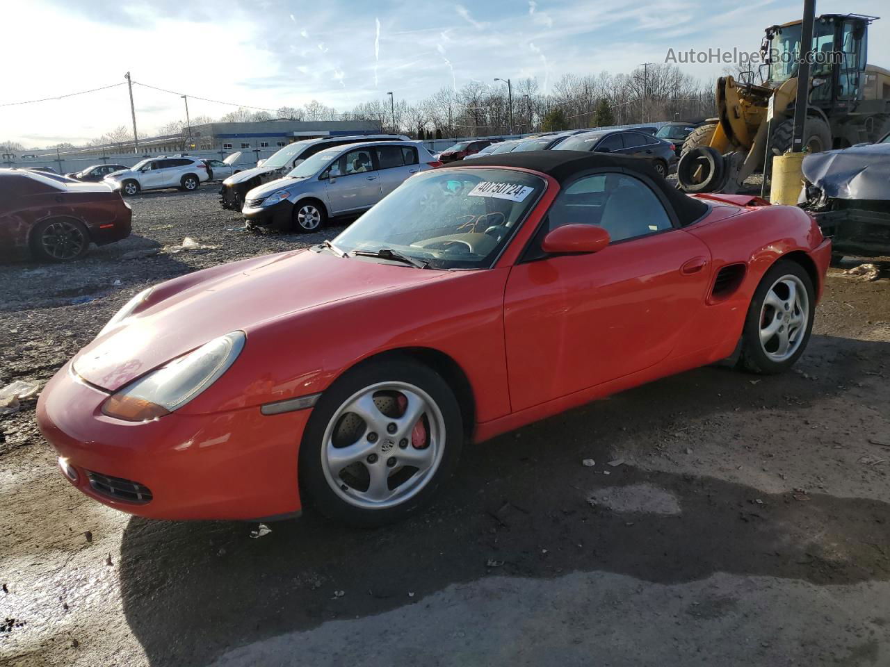 2001 Porsche Boxster S Red vin: WP0CB29891U660639