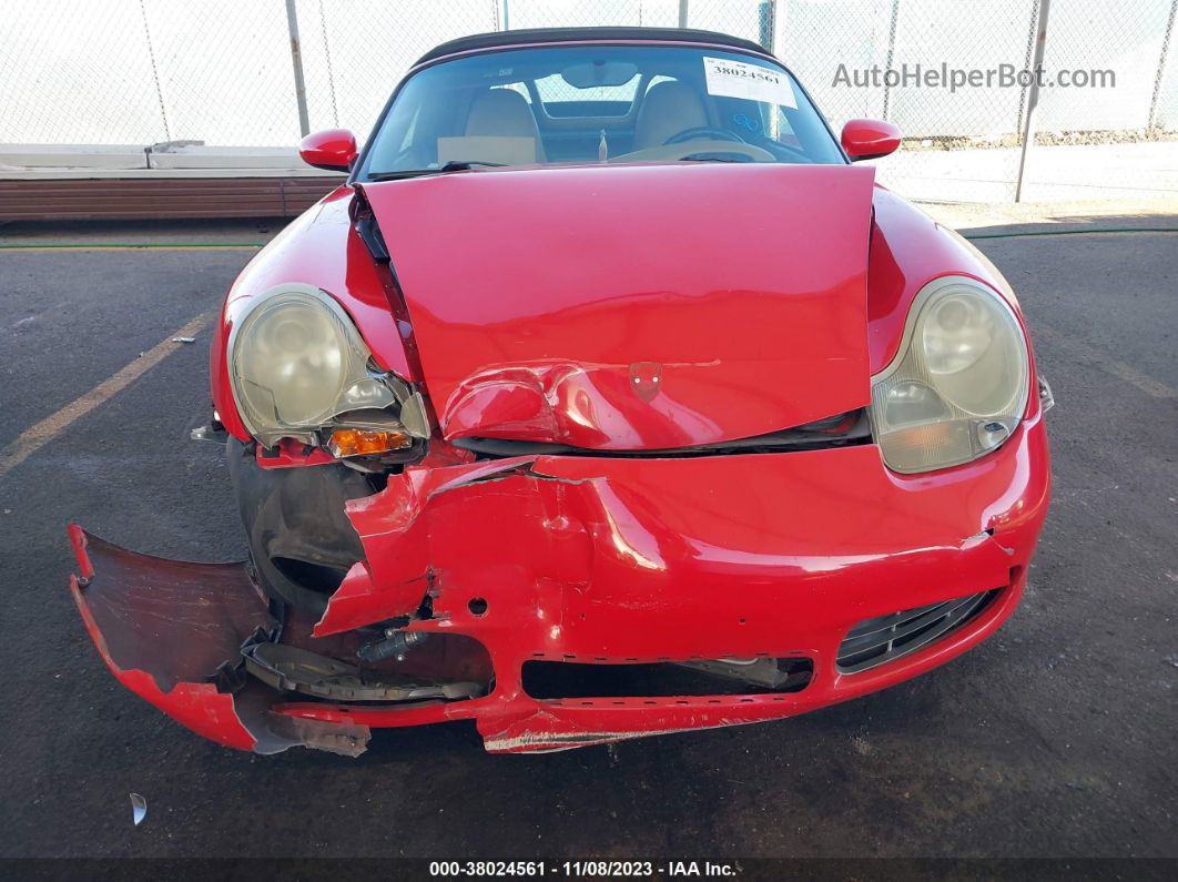 2001 Porsche Boxster S Red vin: WP0CB29891U665033