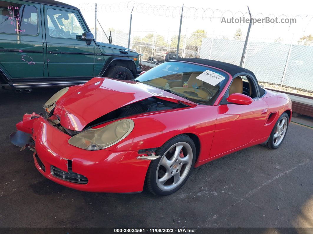 2001 Porsche Boxster S Red vin: WP0CB29891U665033