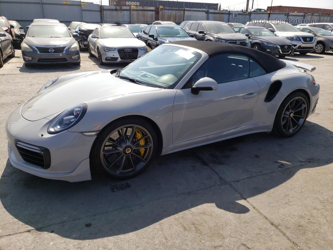 2018 Porsche 911 Turbo White vin: WP0CD2A93JS162091