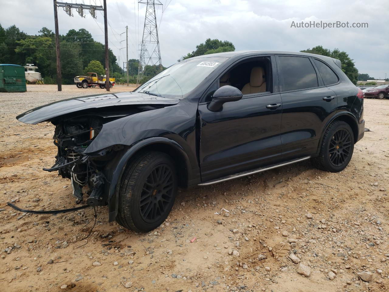 2018 Porsche Cayenne  Black vin: WP1AA2A23JKA00639