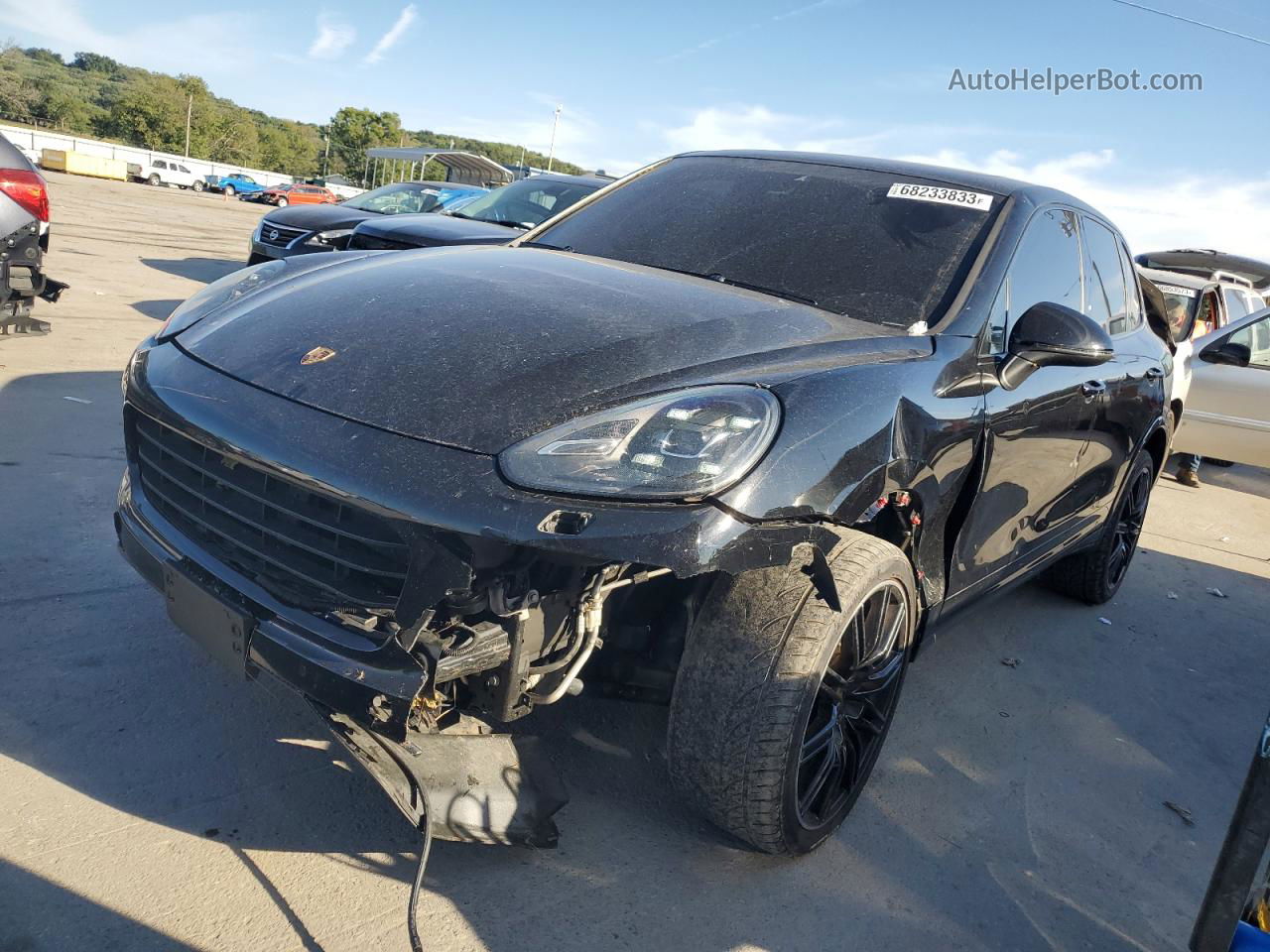 2018 Porsche Cayenne  Black vin: WP1AA2A2XJKA05773