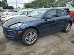 2017 Porsche Macan  Синий vin: WP1AA2A54HLB09609