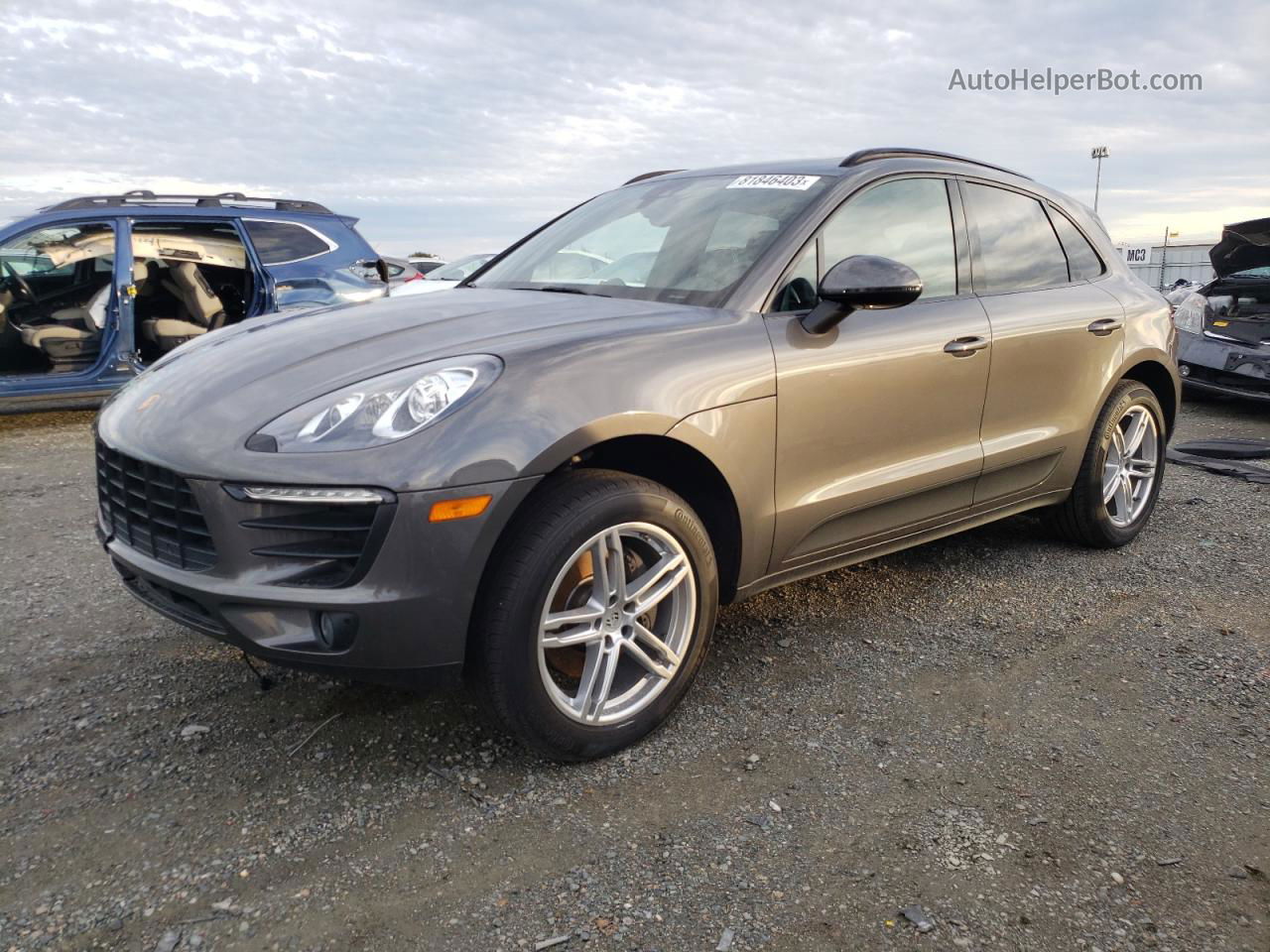 2018 Porsche Macan  Серый vin: WP1AA2A56JLB23260