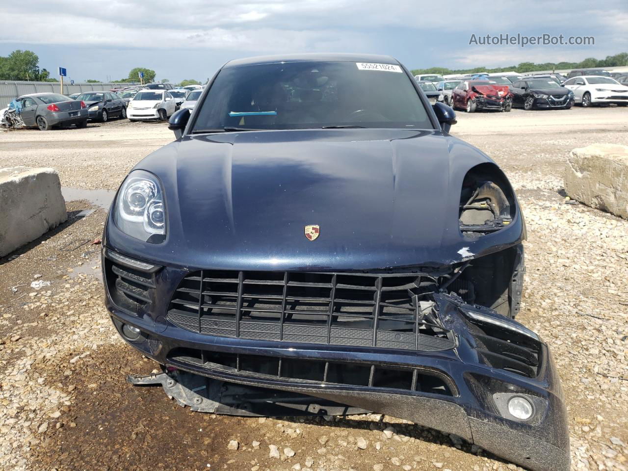 2017 Porsche Macan  Синий vin: WP1AA2A58HLB06888