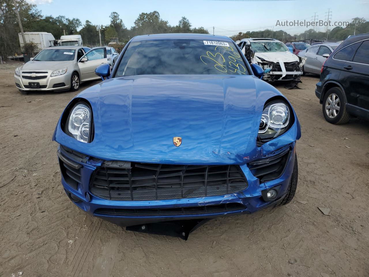 2018 Porsche Macan  Синий vin: WP1AA2A58JLB20960