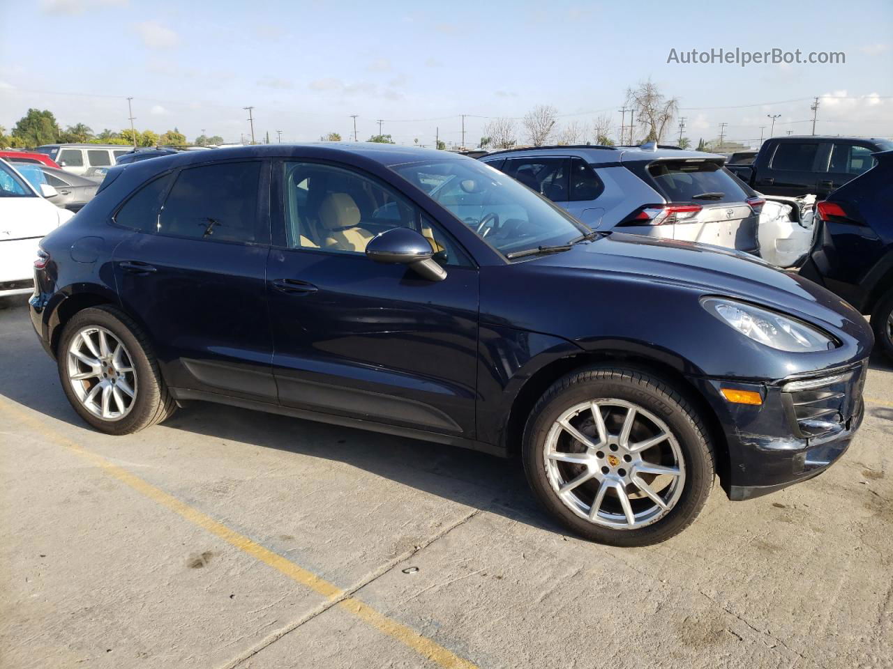 2018 Porsche Macan S Blue vin: WP1AB2A50JLB33716